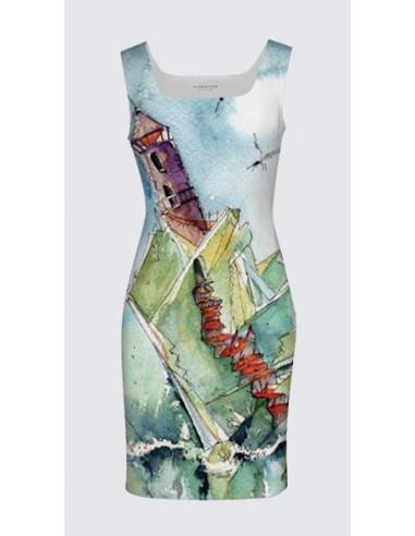 Amanda II Dress "Oasis"