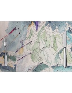 Céleste Placemat "Centrifuge"