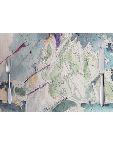 Céleste Placemat "Centrifuge"