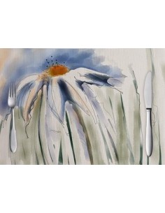 Napperon Céleste "Perlouse"